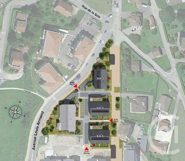 Appartement T5 à vendre - 5 pièces - 102.28 m2 - BONS EN CHABLAIS - 74 - RHONE-ALPES - Century 21 Agence Du Lac